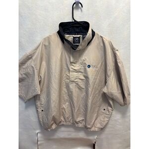 Ahead Authentics XXL Beige Pullover Windbreaker Jacket Polyester